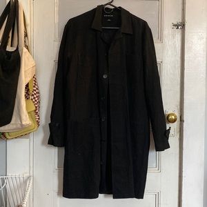 KC by Kill City Black Linen Duster Jacket